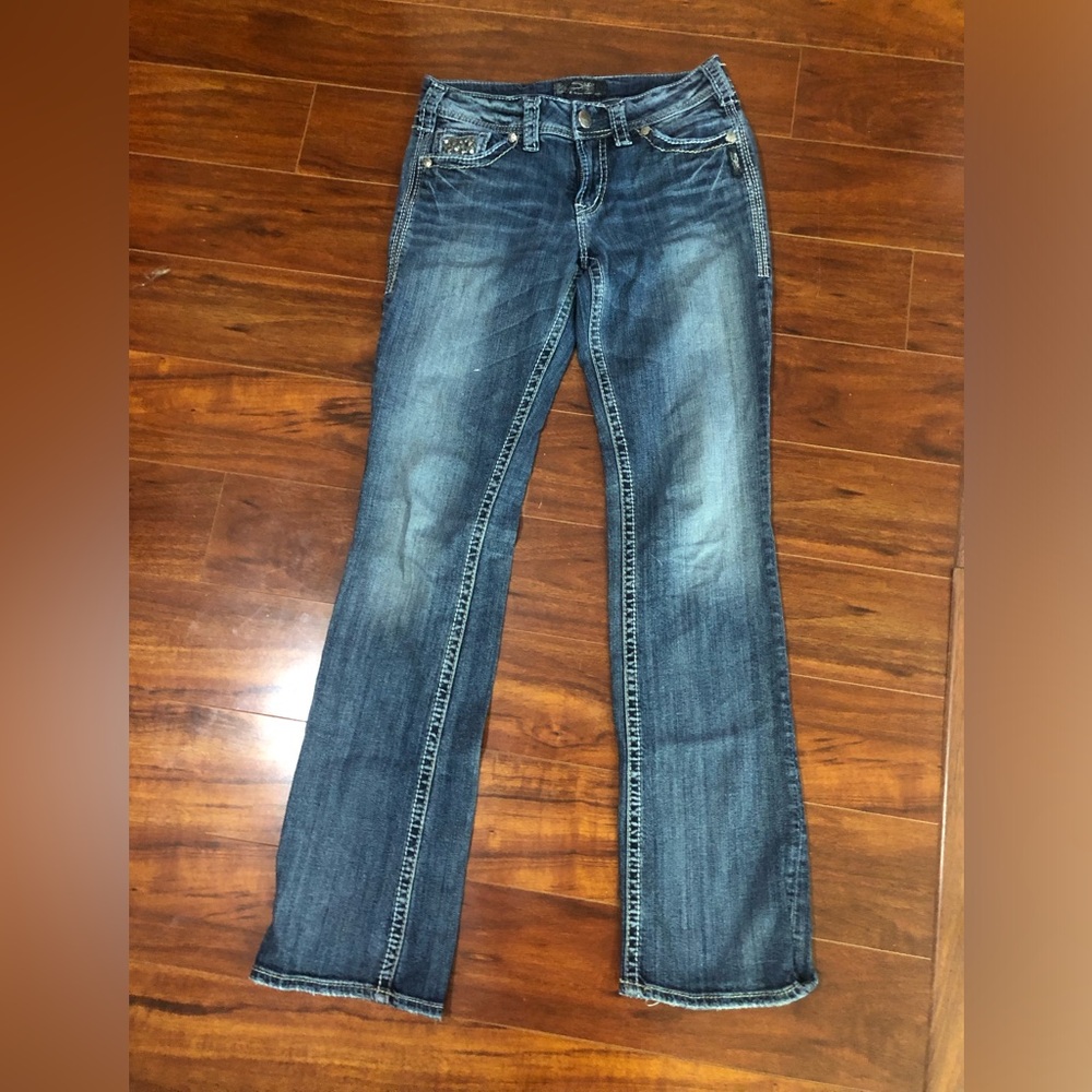 Silver Suki Flap 17” jeans